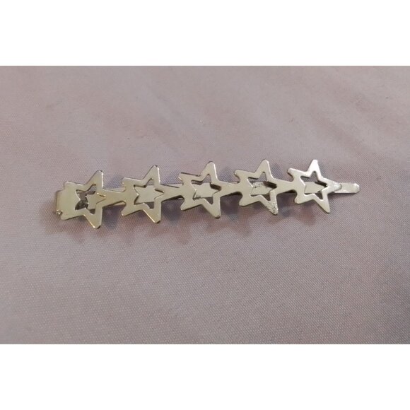 Silver Tone Star Hair Bobby Pin For Stylish Accessorizing - Picture 1 of 3